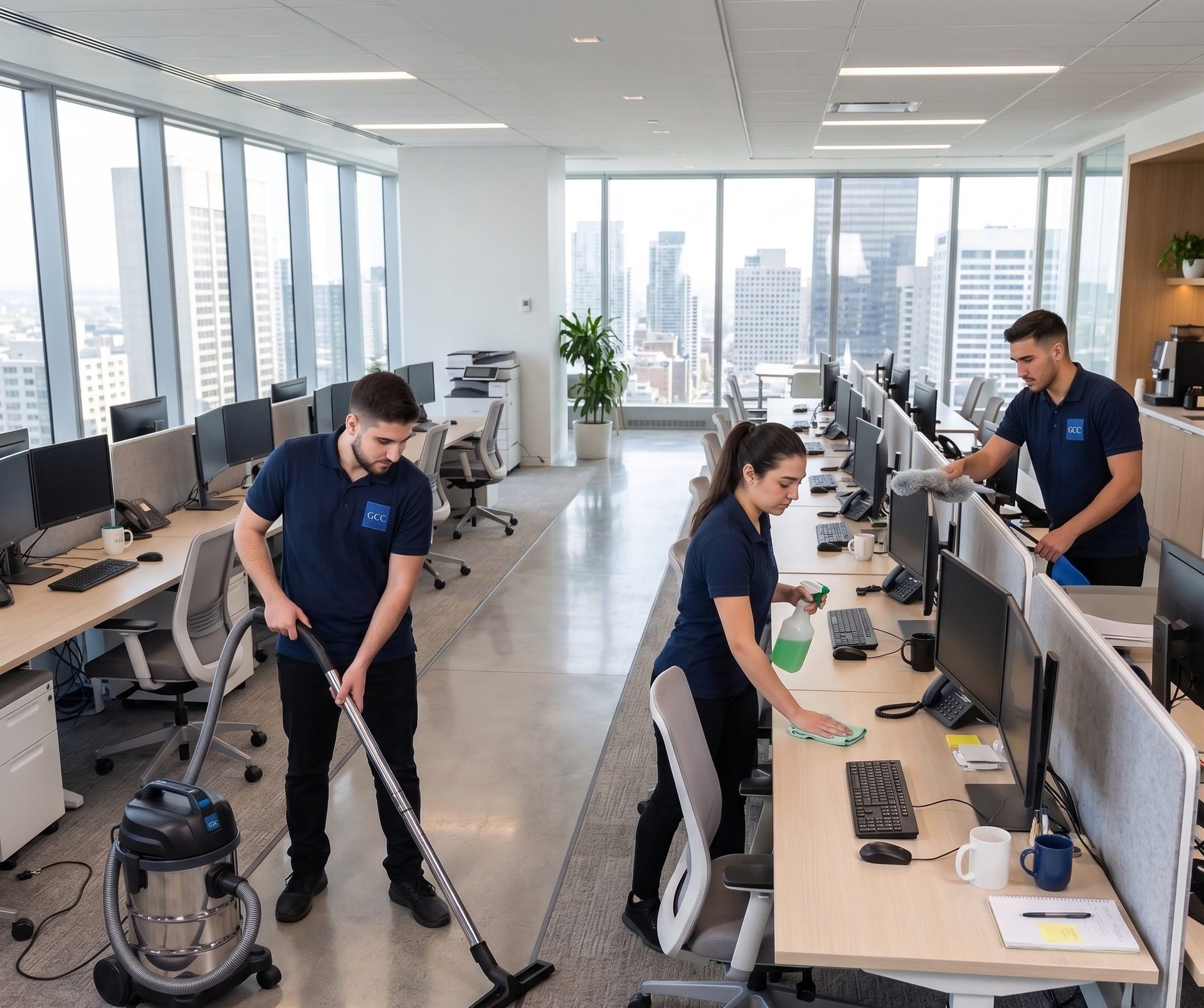 Équipe GCC Entretien — conciergerie commerciale Rive-Sud