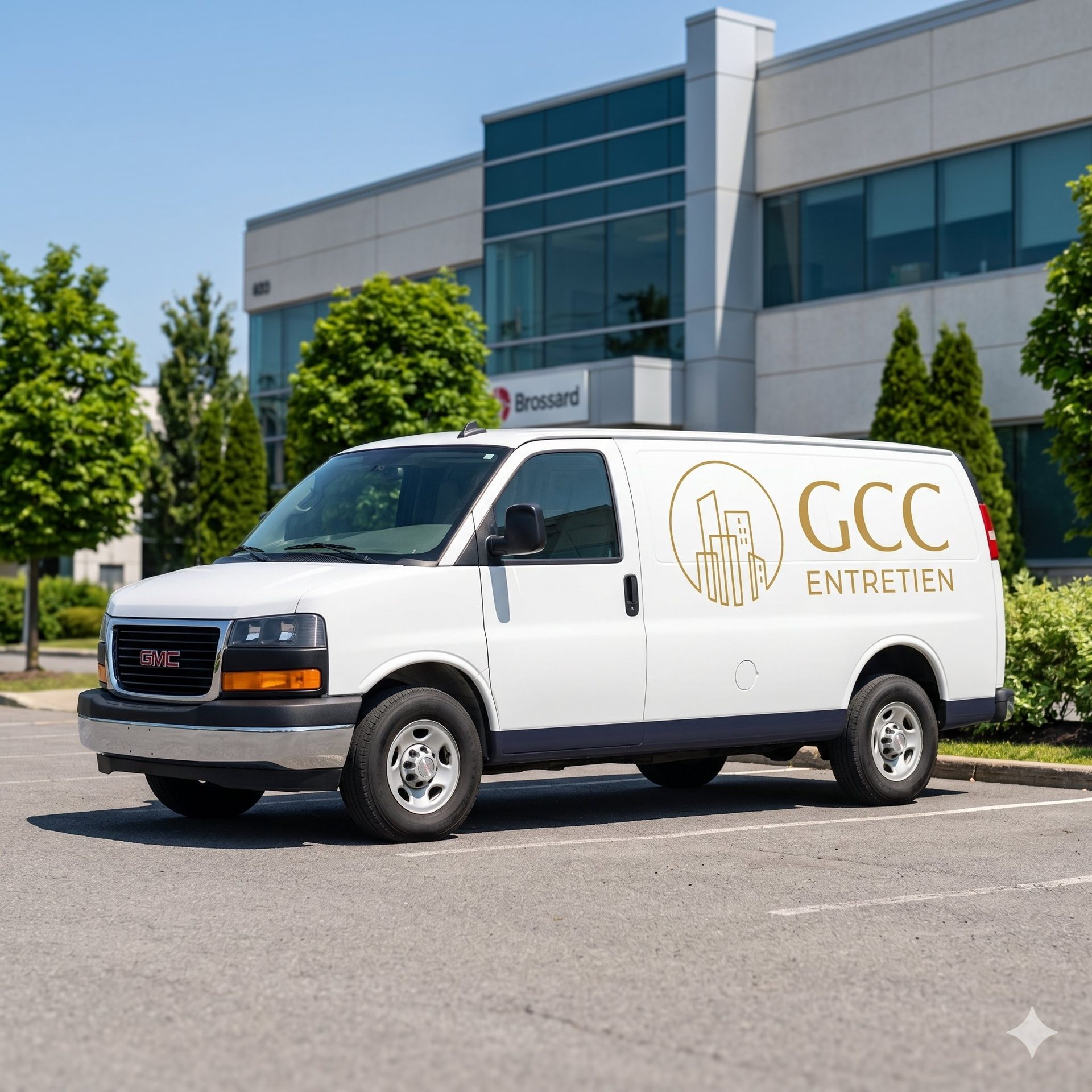 Camionnette GCC Entretien - Service nettoyage commercial Brossard